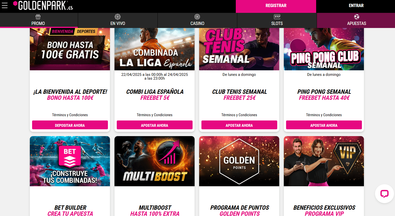 Golden Park promociones