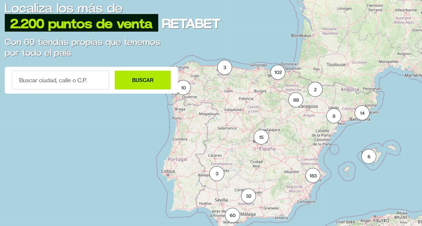 Retabet localiza los mas de