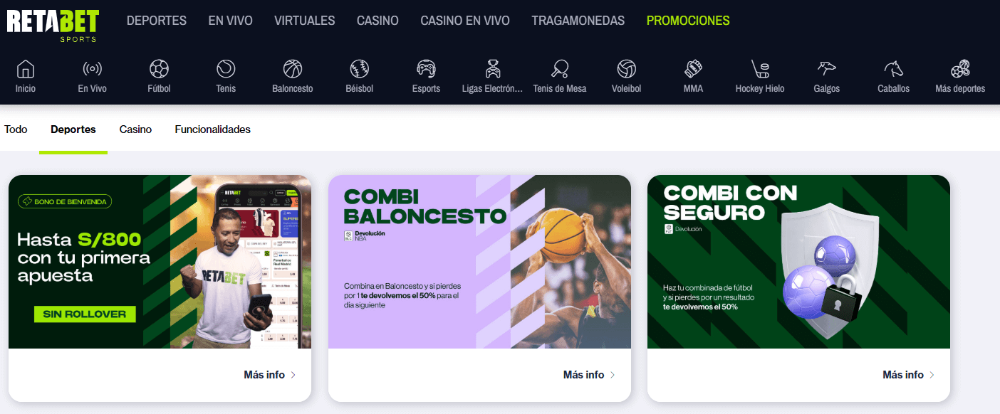 Retabet promociones